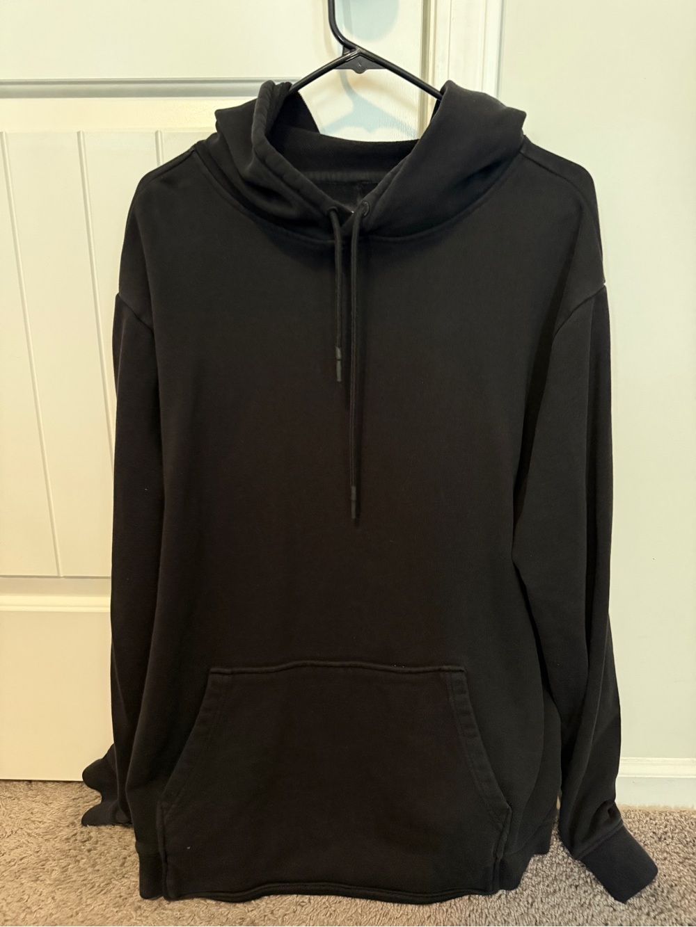 BYLT Men's Black Pullover Hoodie - Classic Casual Sweatshirt